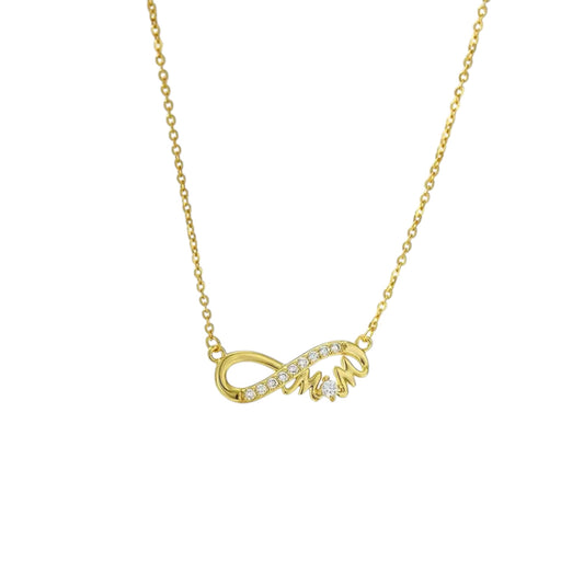 Infinite Mom Golden Necklace