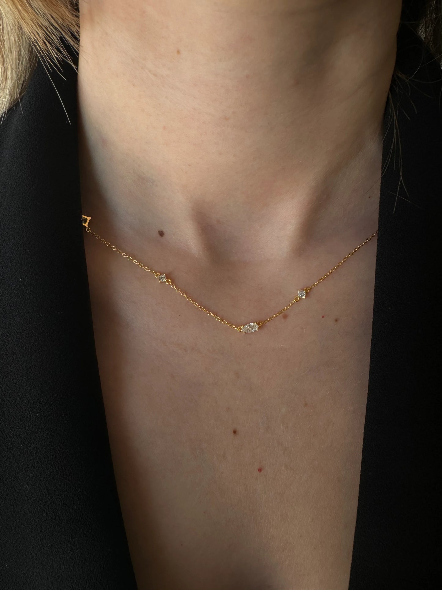 Clear Figure Necklace