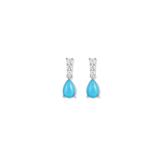 Turquoise Silver Studs