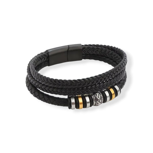Hugo black and golden bracelet