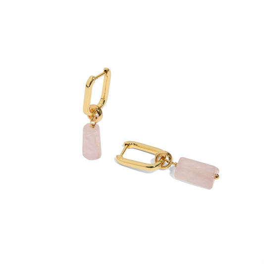 PINK QUARTZ MYSTIC EARRINGS