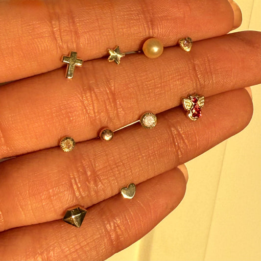 Corazon mini liso 10k