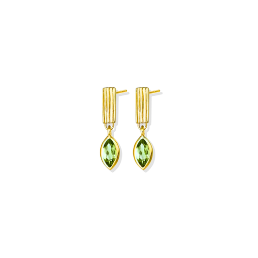 Olive Golden Earrings