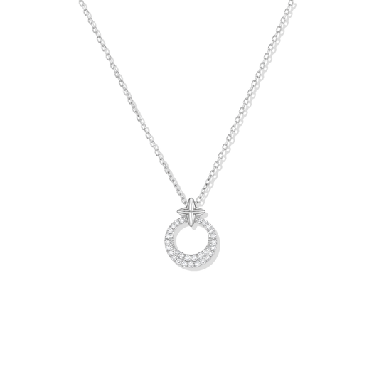 Silver Necklace Galaxy