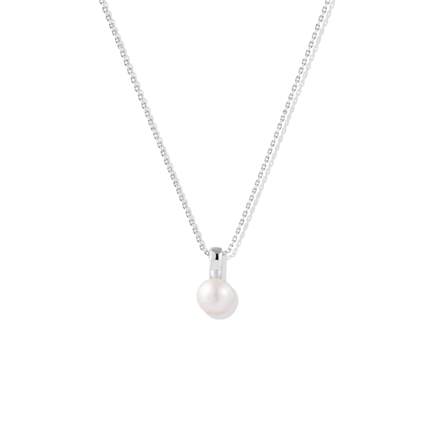 Silver Necklace Pearl Olivia