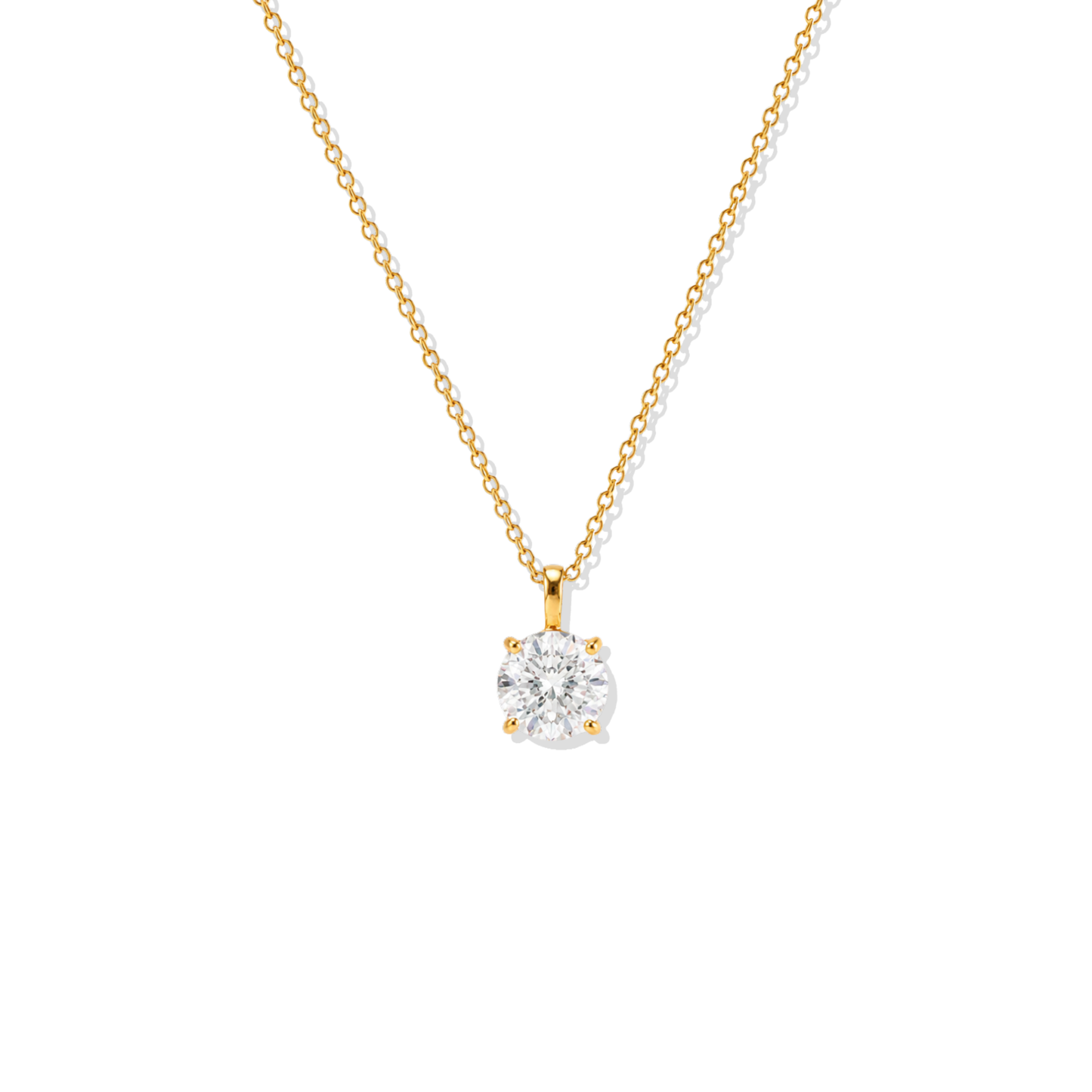 Simple Golden Necklace Circle
