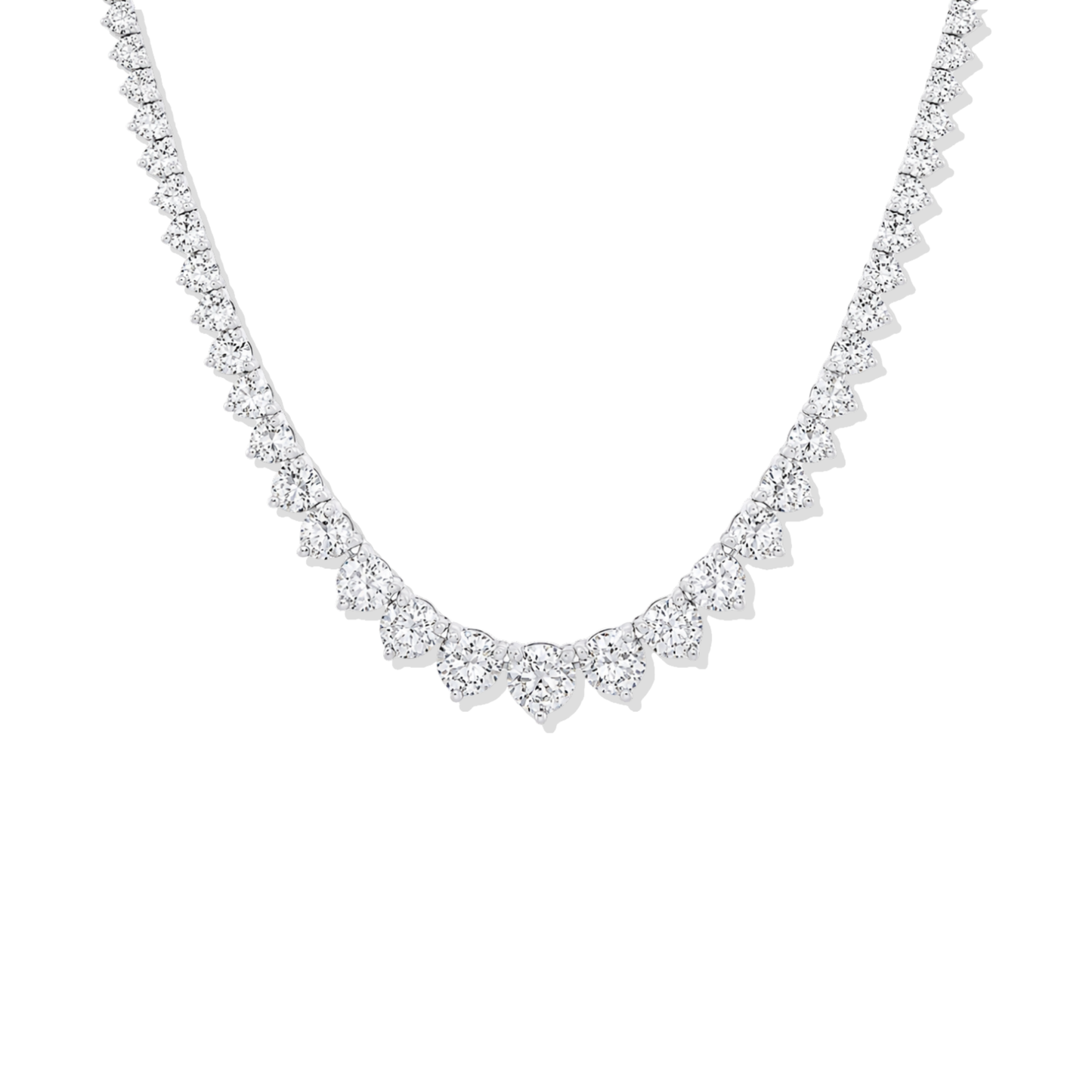 Irregular Tennis Dainty Silver Necklace