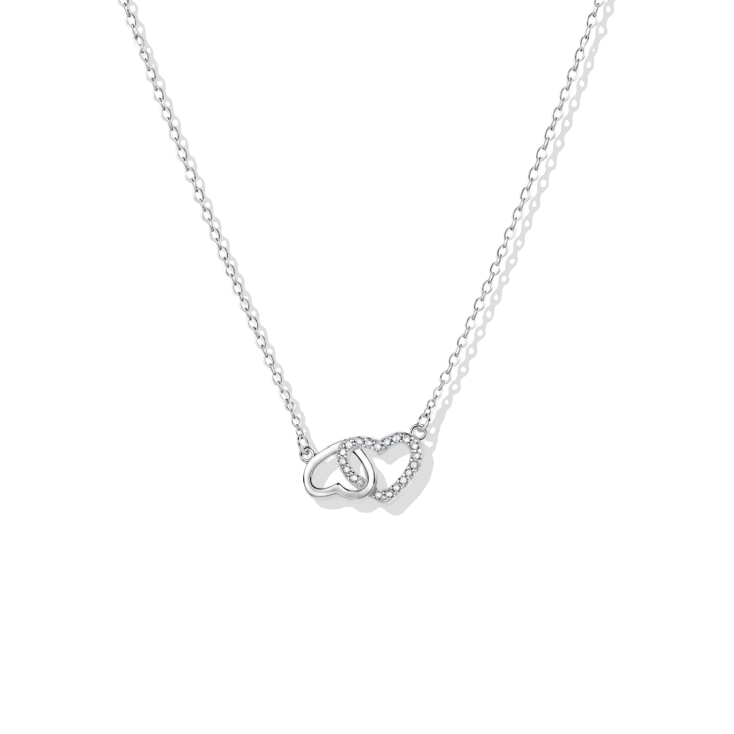 Silver Necklace You And Me