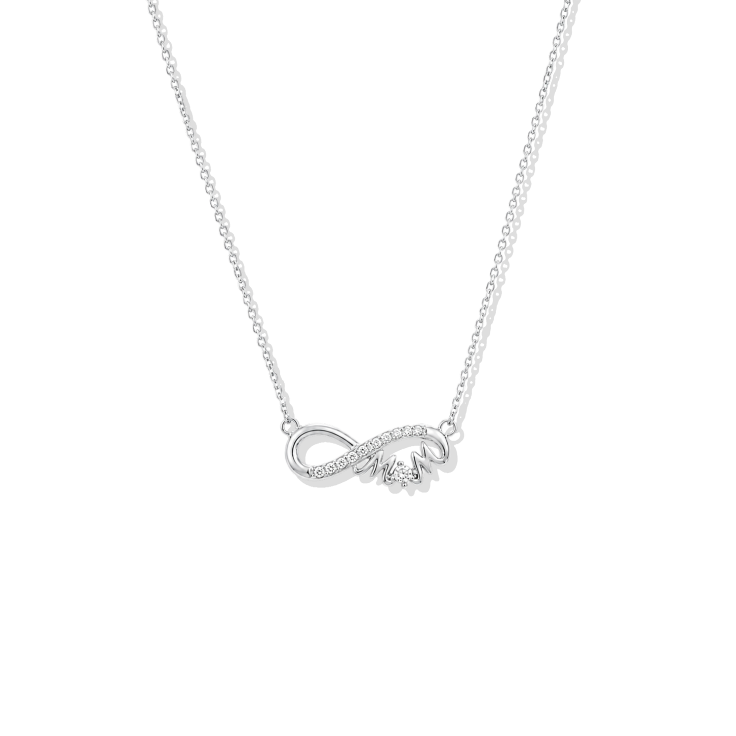 Infinite Mom Silver Necklace