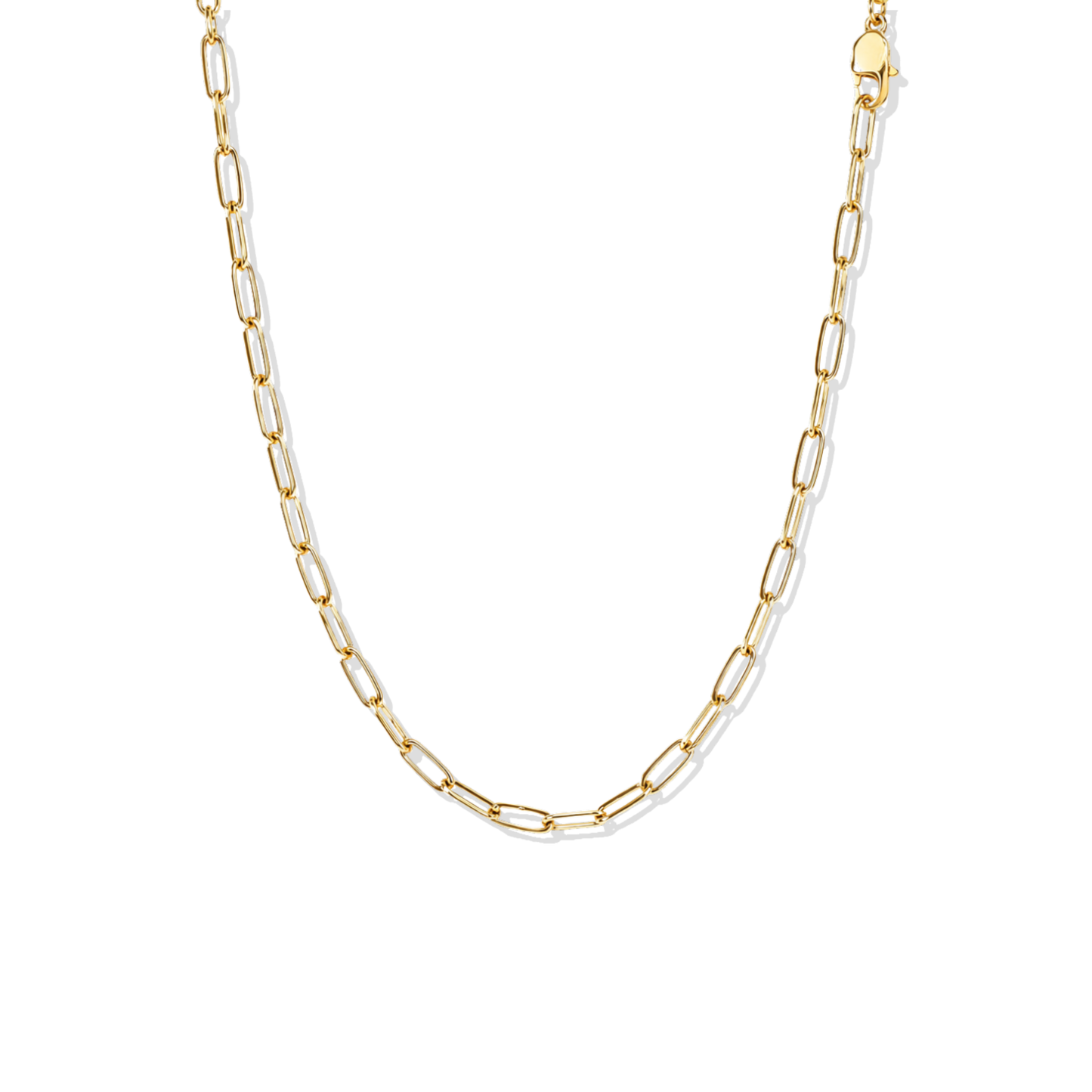 Golden Necklace Links Charm