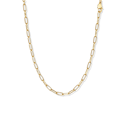 Golden Necklace Links Charm