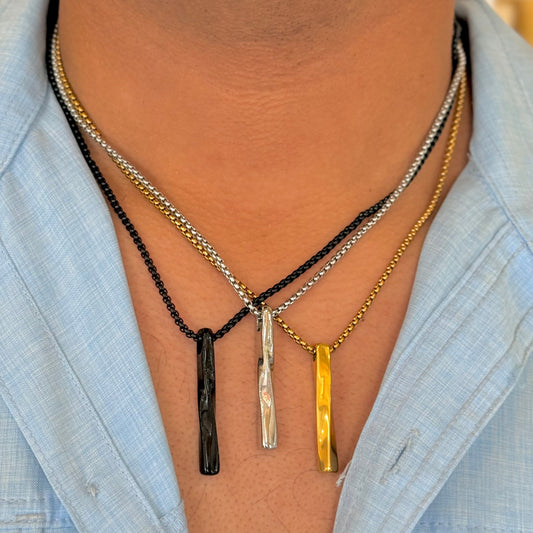 Torzal Charm Silver Necklace