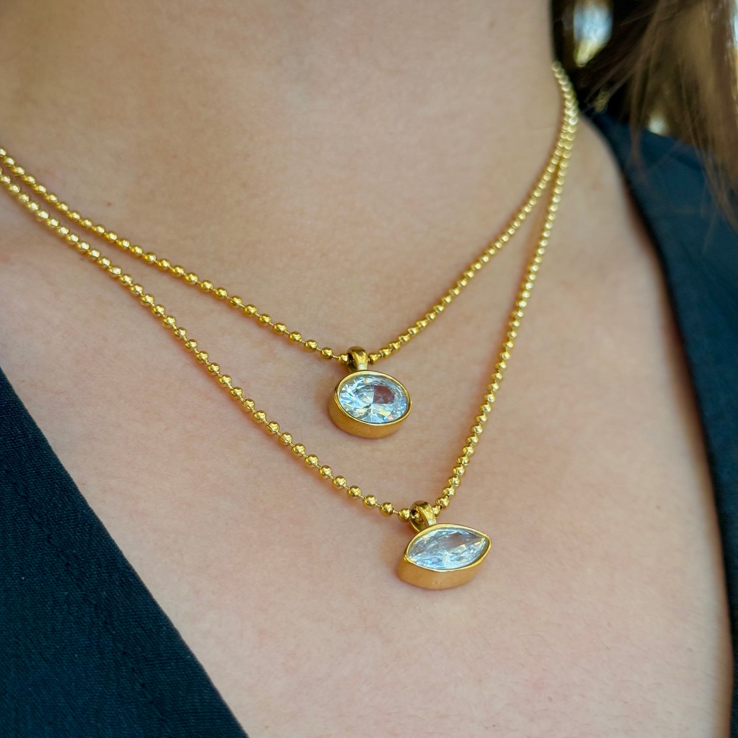 Sarah´s Golden Eye Necklace