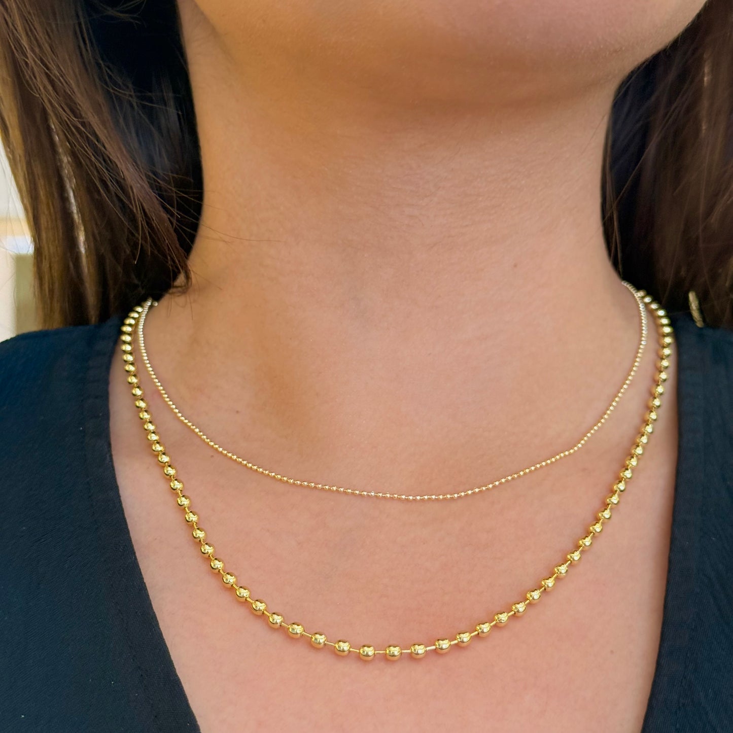 Golden Mini Dots Necklace