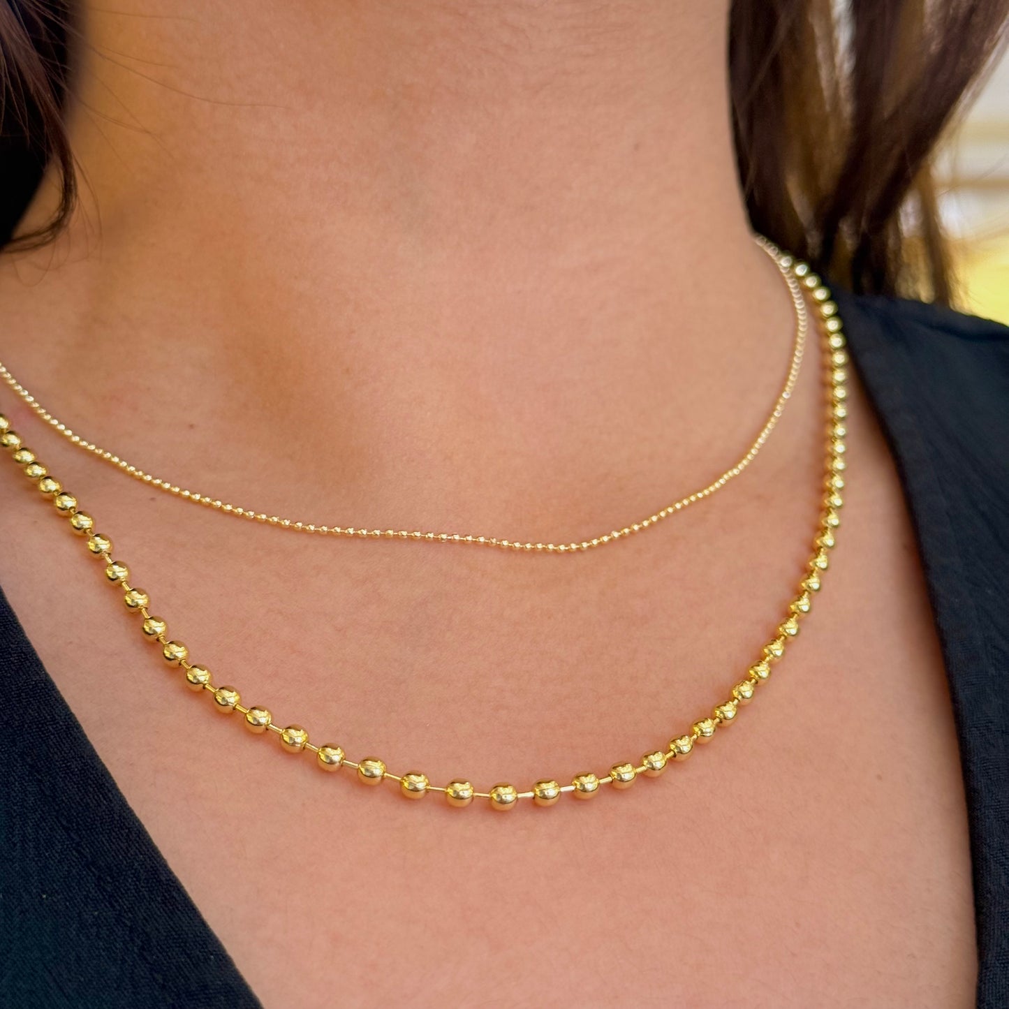 Golden Mini Dots Necklace