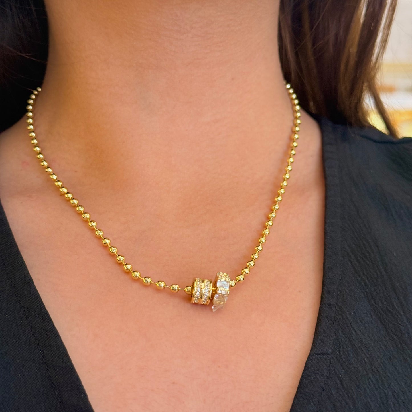 Golden Dots Necklace