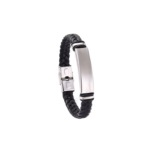Diego silver black bracelet