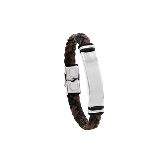 Diego silver brown black bracelet