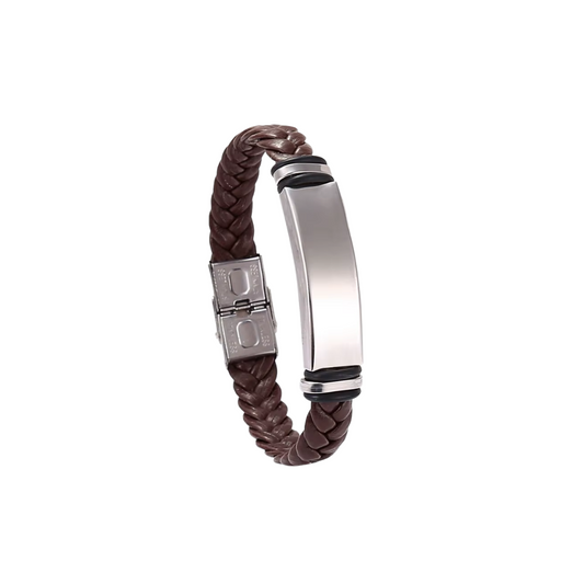 Diego silver brown bracelet