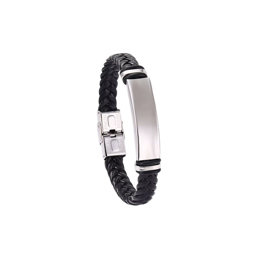 Diego silver black bracelet
