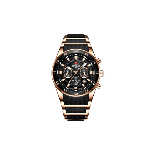 Marco black gold watch