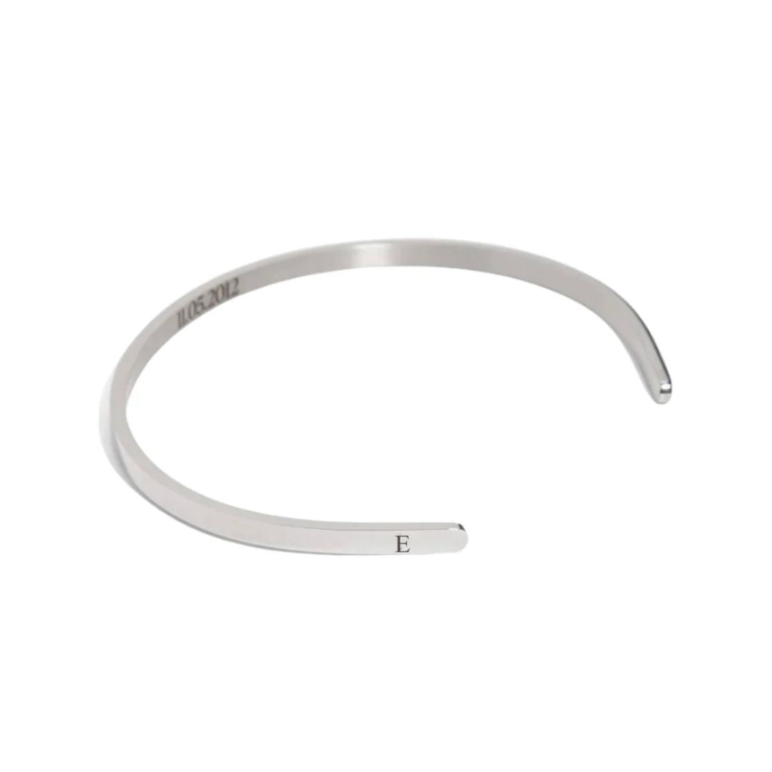 Silver personalized dainty bracelet