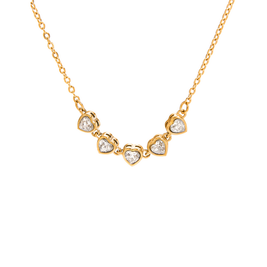 Golden Necklace Five Point